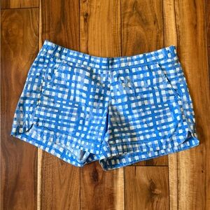Lilly Pulitzer Blue Checkered Women's Shorts